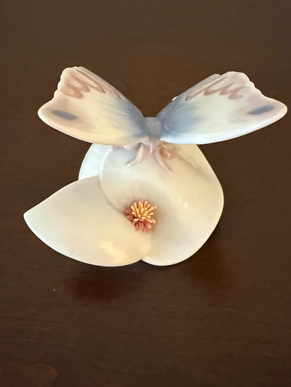 Lladro #06589 “Morning Calm” Butterfly and Flower Figurine